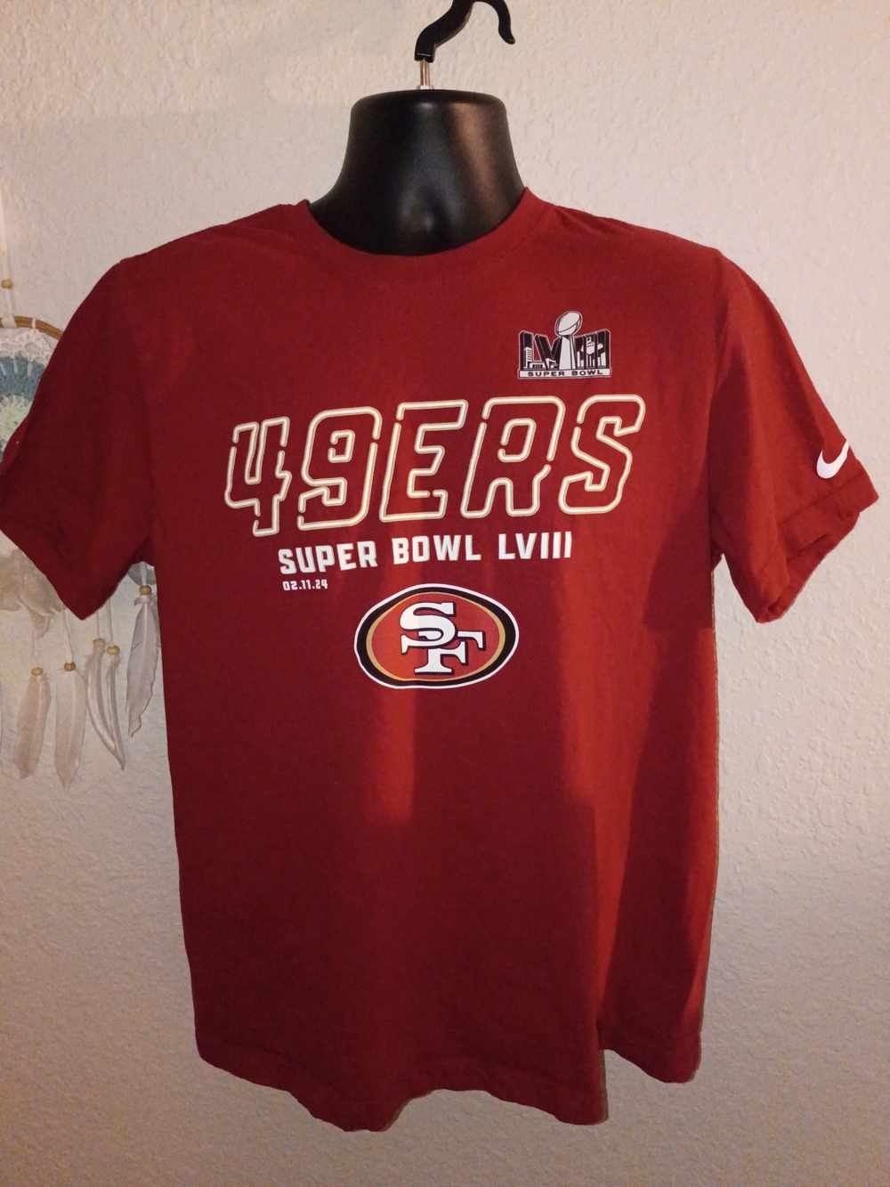 Nike San Francisco 49ers Red Super Bowl LVIII T-Shirt